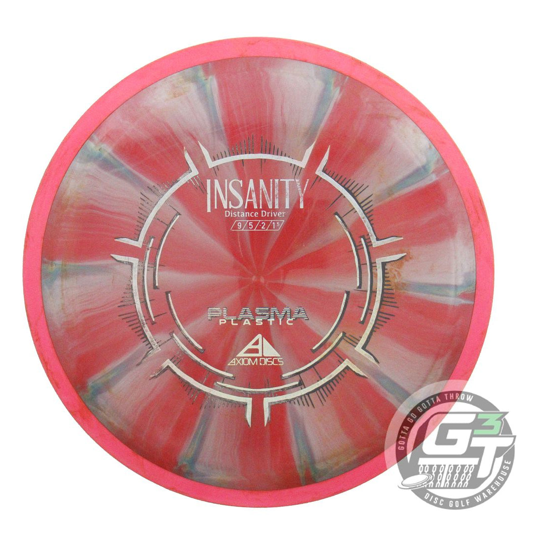 USED Axiom Discs Plasma Insanity 169g Red-Gray Pink Rim Distance Driver Disc