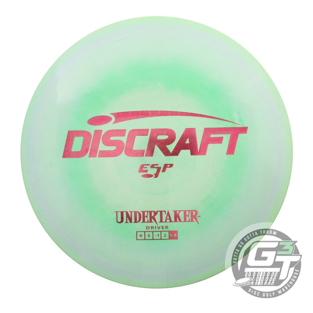 USED Discraft ESP Undertaker 174g Green-Sky Blue Pink Tron Distance Driver Disc