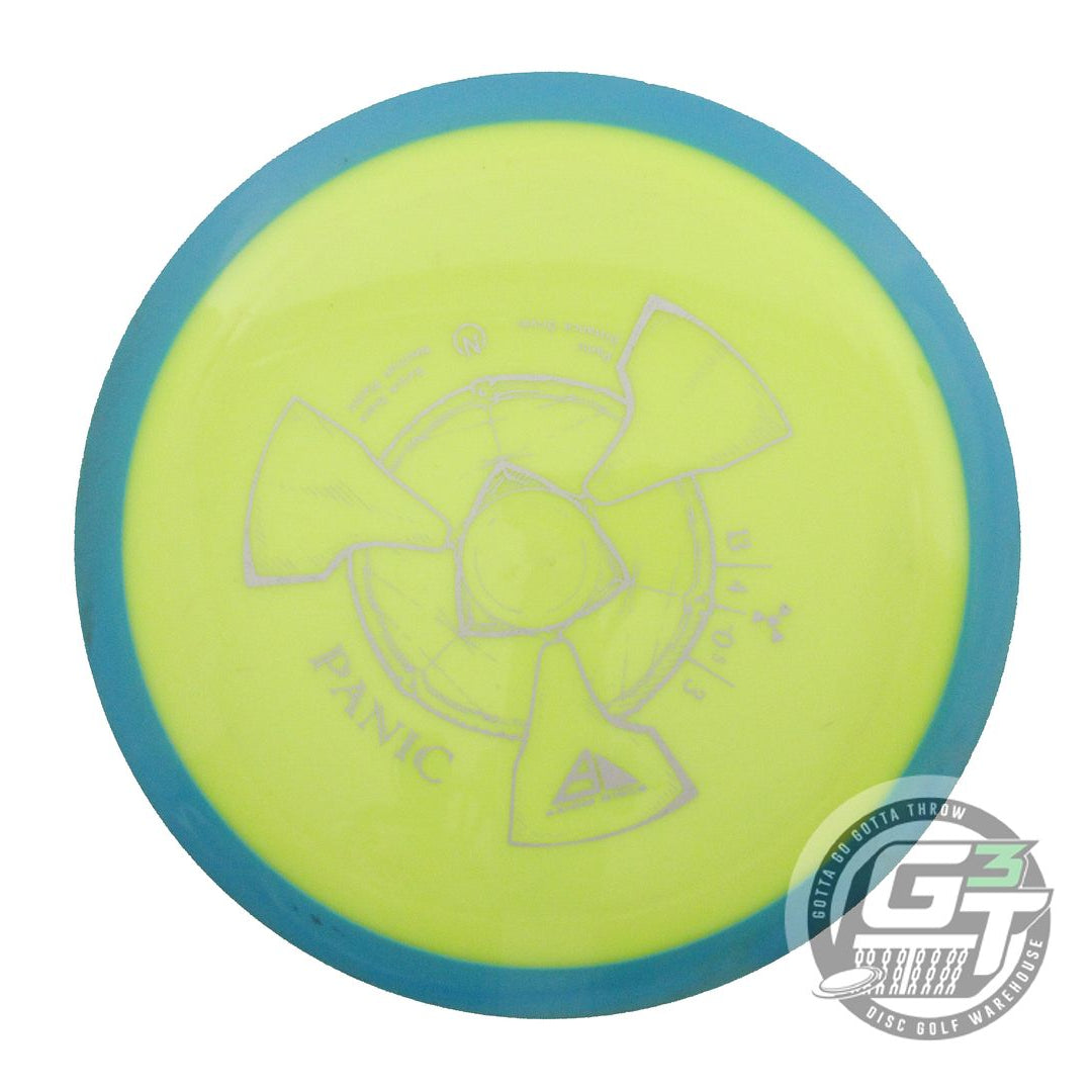 USED Axiom Discs Neutron Panic 174g Yellow Teal Rim Distance Driver Golf Disc