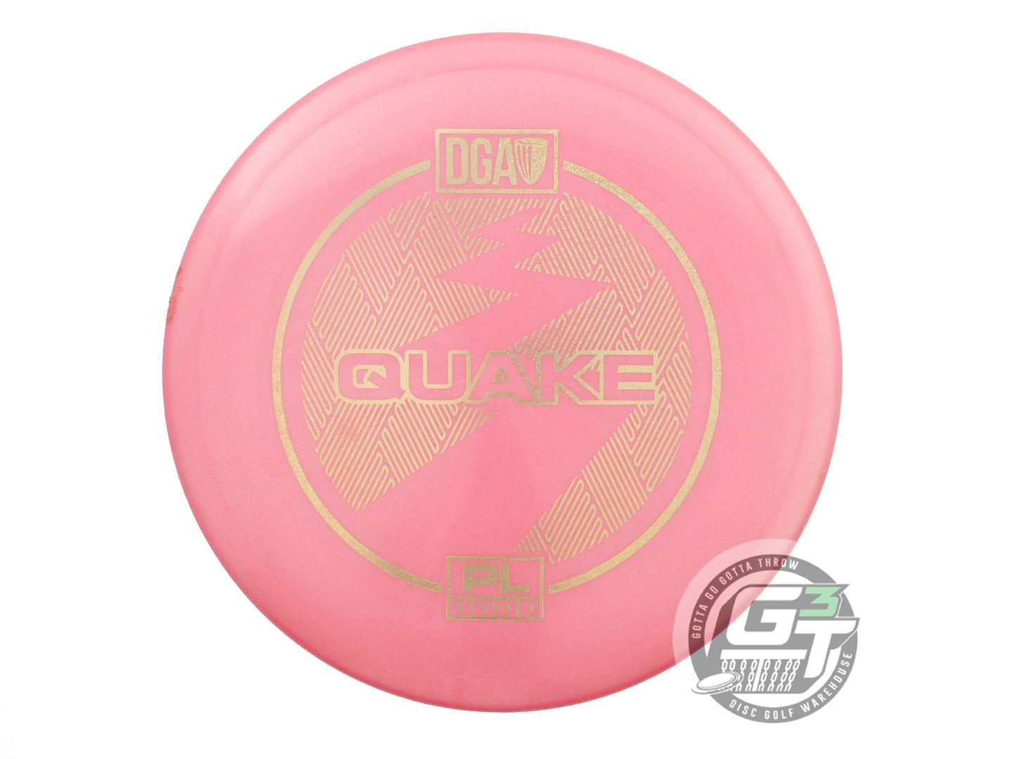 USED DGA ProLine Quake 175g Pink Gold Glitter Foil Midrange Golf Disc