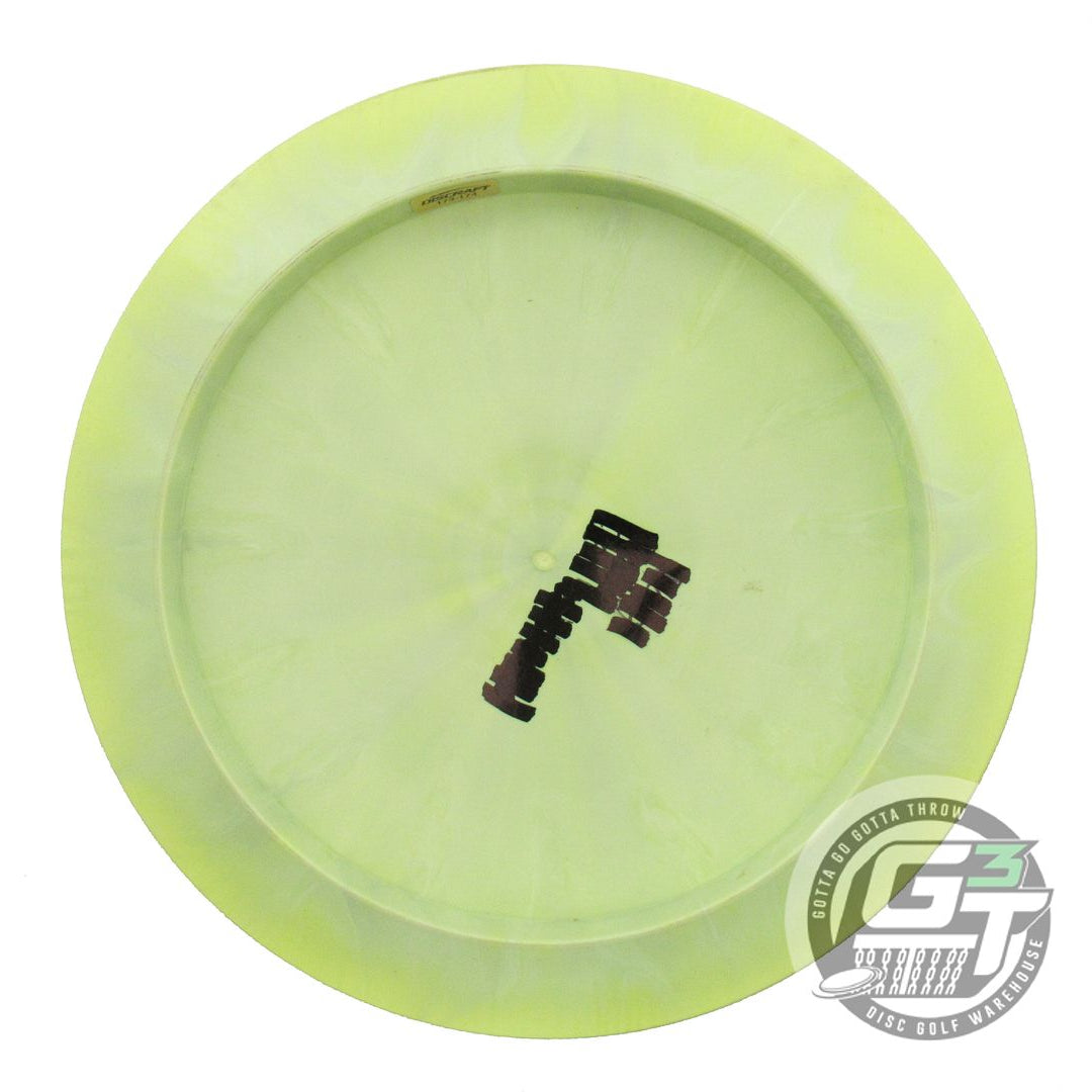 USED Discraft ESP Nuke 175g Lime Silver Holo Foil Distance Driver Golf Disc