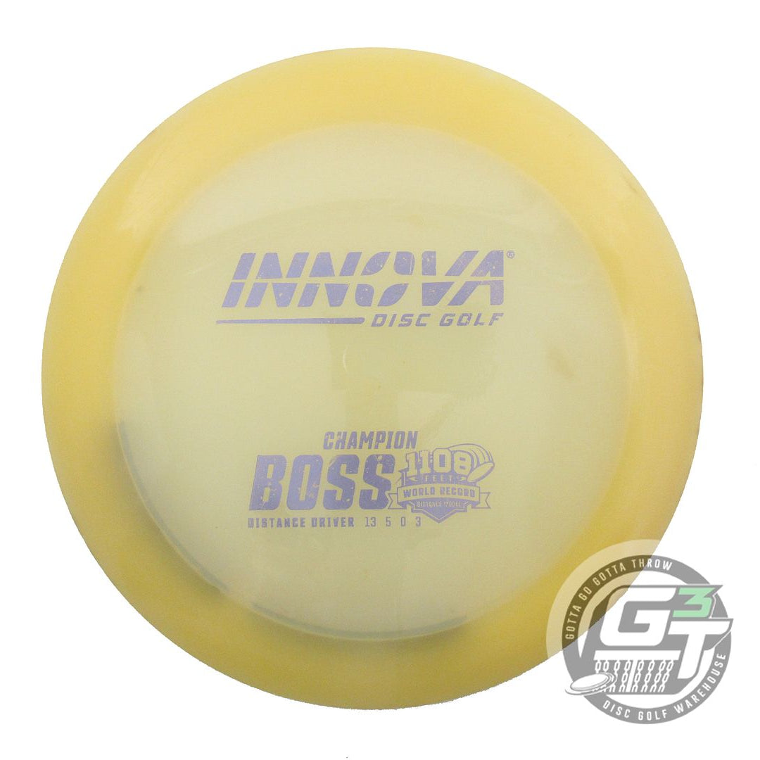 USED Innova Champion Boss 175g Peach Lilac Foil Distance Driver Golf Disc