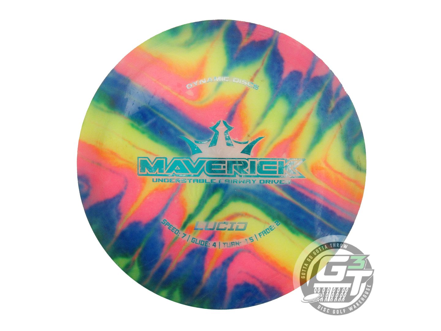 USED Dynamic Discs Lucid Maverick 174g HOME DYED Distance Driver Golf Disc