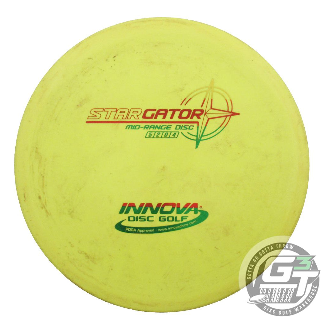 USED Innova Star Gator 176g Yellow Rasta Foil Midrange Golf Disc
