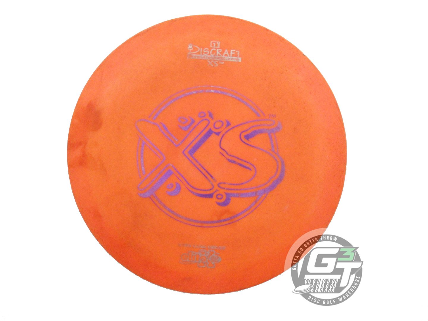 USED Discraft Elite X XS 175g Orange Purple Foil OOP Distance Driver Golf Disc