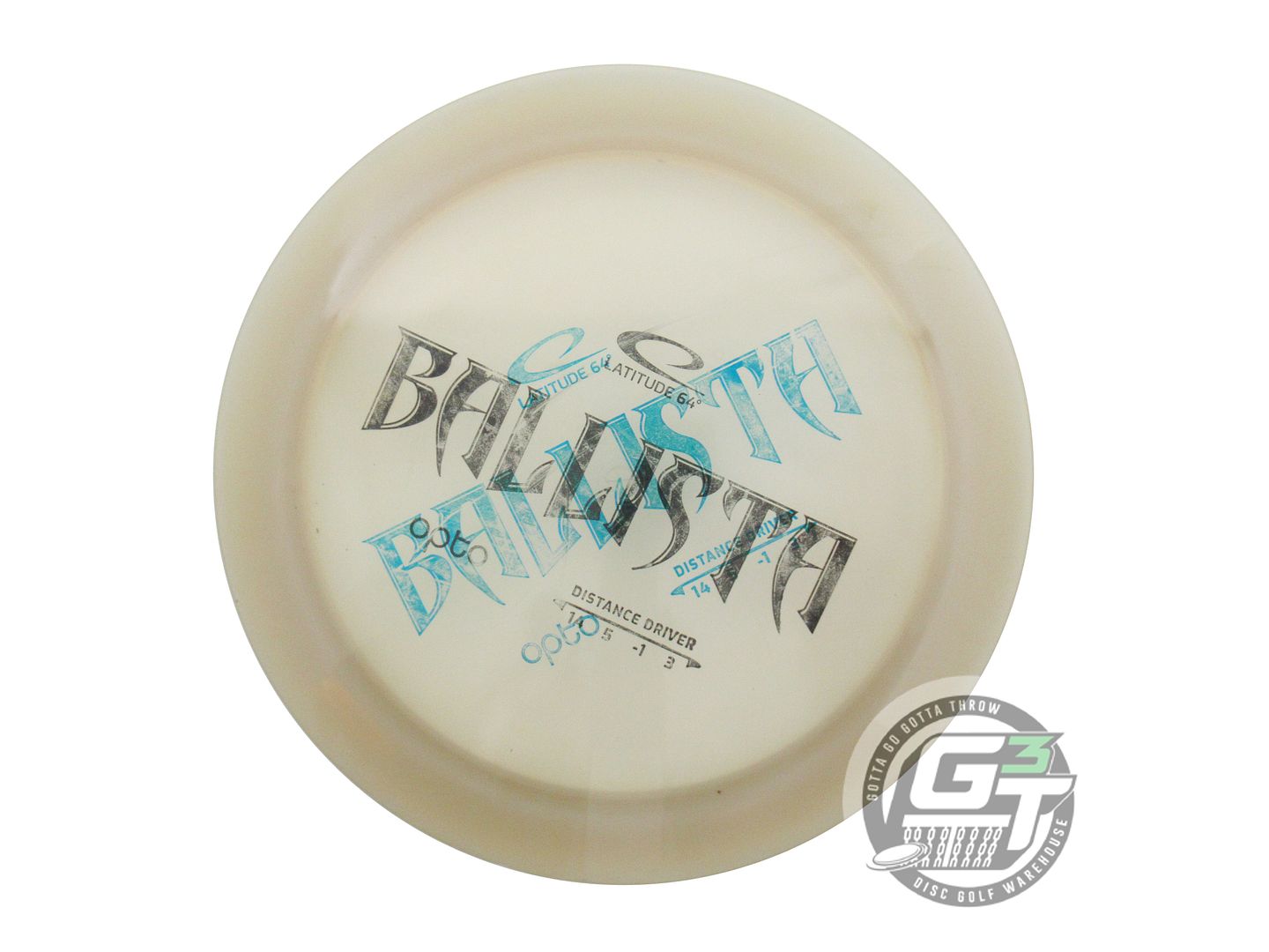 USED Latitude 64 X-OUT Opto Ballista 168g Ice Distance Driver Golf Disc
