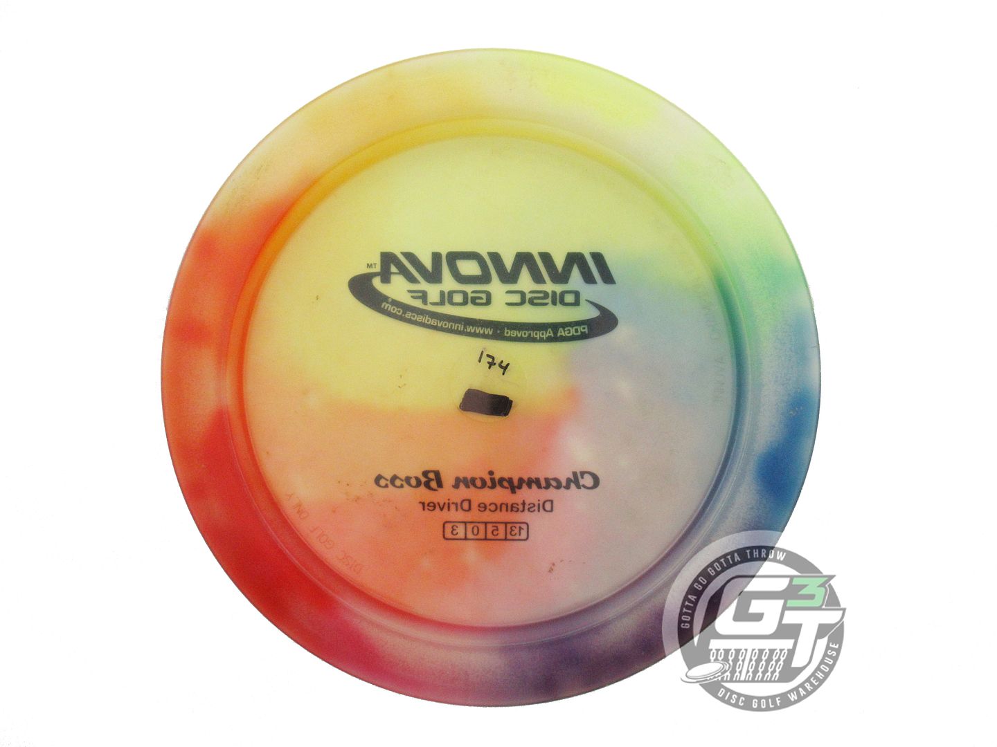 USED Innova I-DYE Champion Boss 174g Rainbow Distance Driver Golf Disc