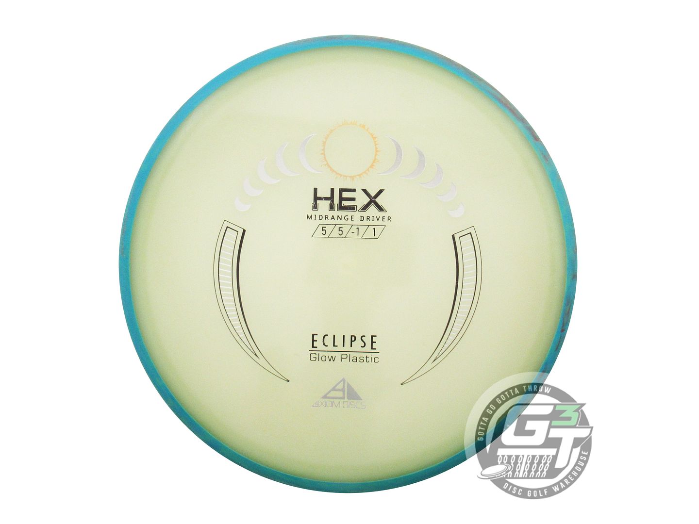 USED Axiom Discs Eclipse Proton Hex 177g Teal Rim Midrange Golf Disc
