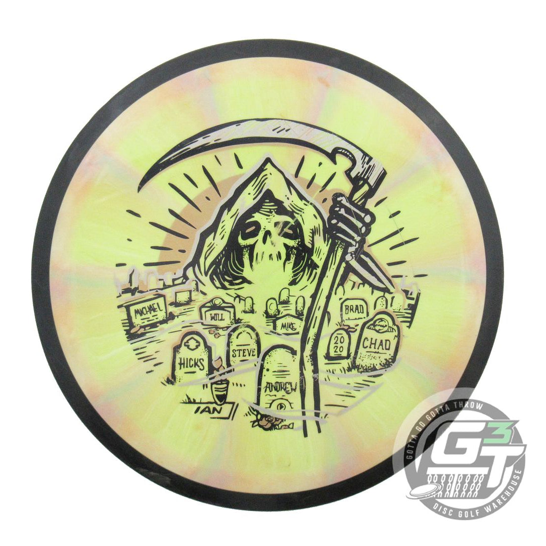 USED MVP Disc Sports HALLOWEEN Neutron Tesla 167g Yellow-Peach Driver Golf Disc