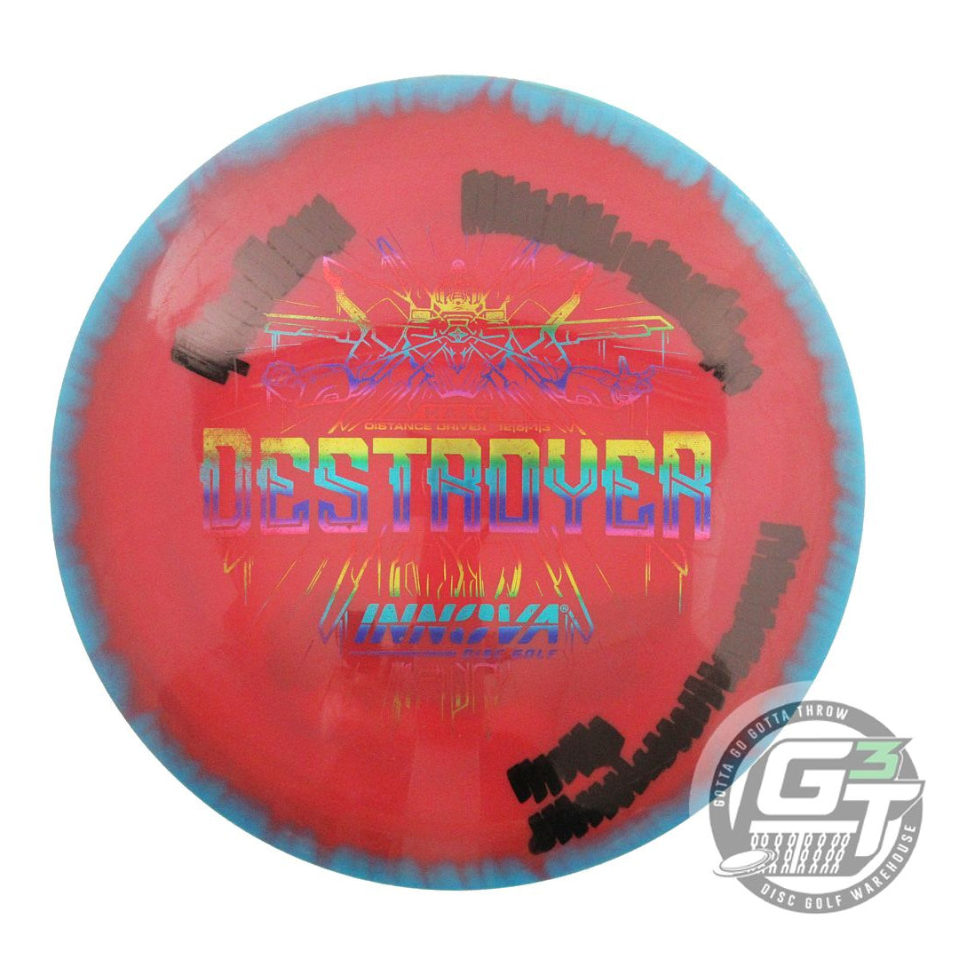 USED Innova Halo Star Destroyer 171g Teal-Red Distance Driver Golf Disc