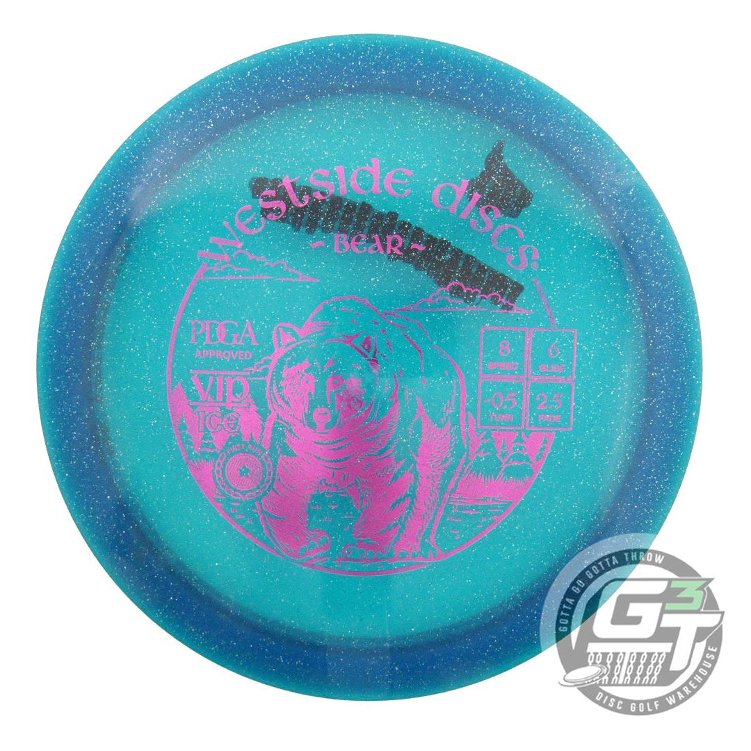 USED Westside Discs VIP Ice Bear 176g Blue Magenta Foil Fairway Driver Golf Disc