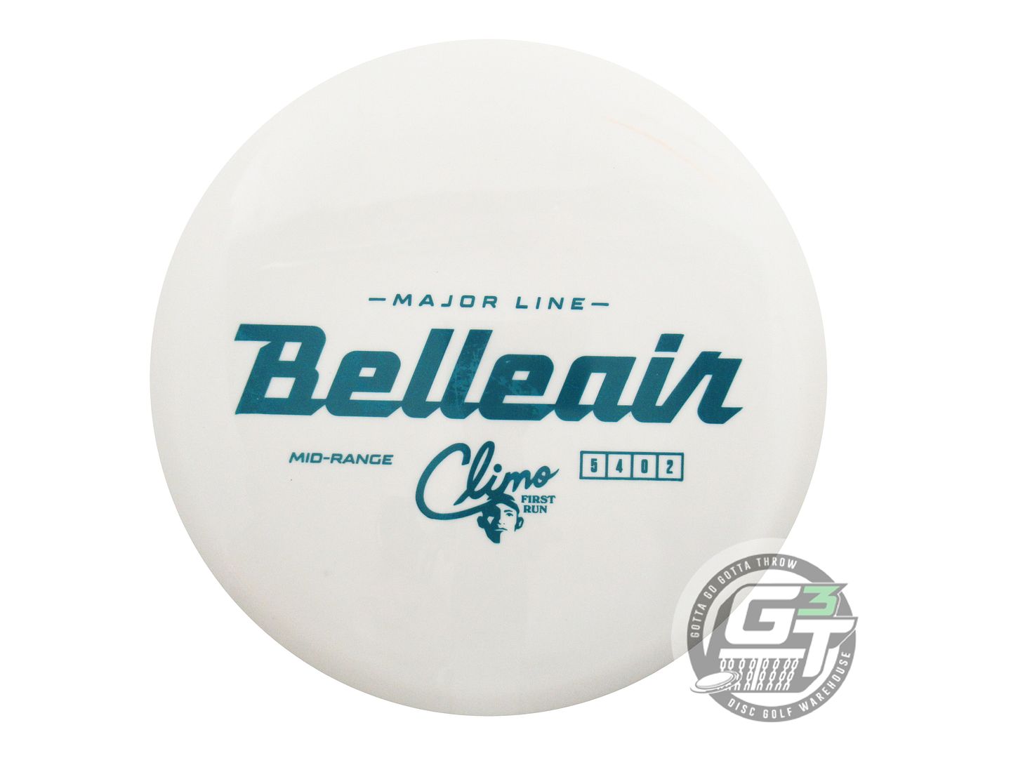 USED Climo Major Line Belleair 176g White Green Stamp Midrange Golf Disc