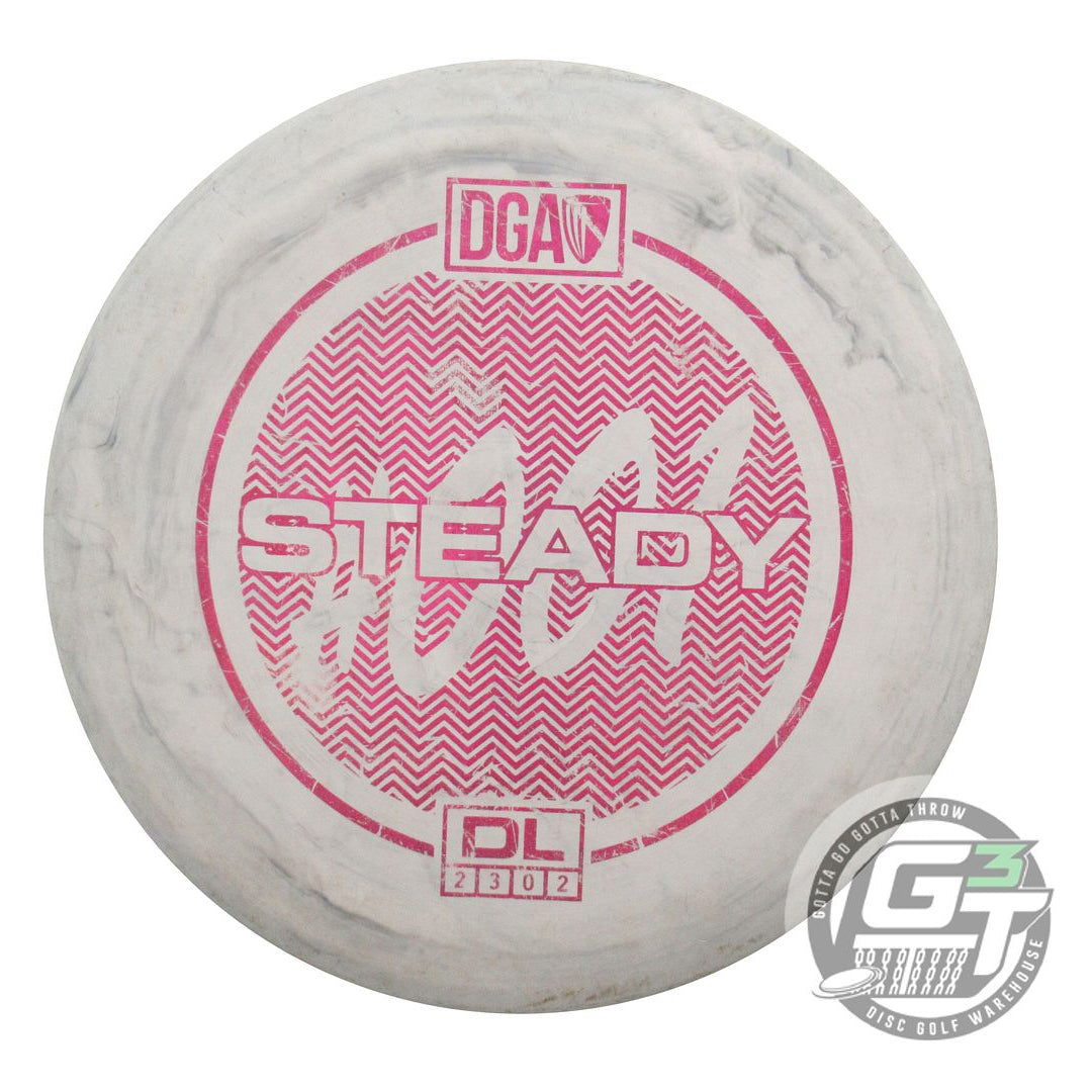 USED DGA D-Line Steady 173g Gray Pink Shatter Foil Putter Golf Disc