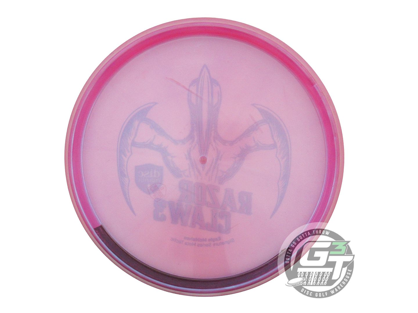 USED DiscMania RAZOR CLAW 3 Meta Tactic 173g Magenta Blue Holo Putter Golf Disc