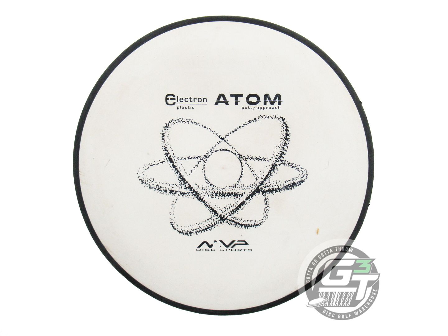 USED MVP Disc Sports Classic Electron Atom 173g White Putter Golf Disc