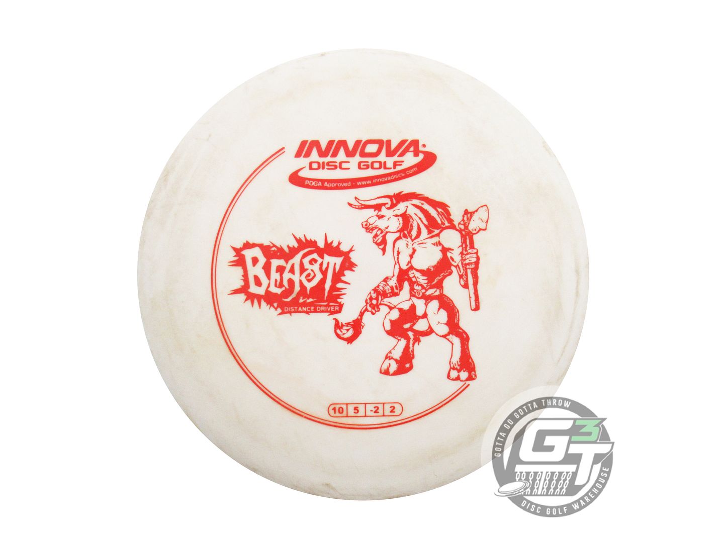 USED Innova DX Beast 171g White Red Stamp Distance Driver Golf Disc