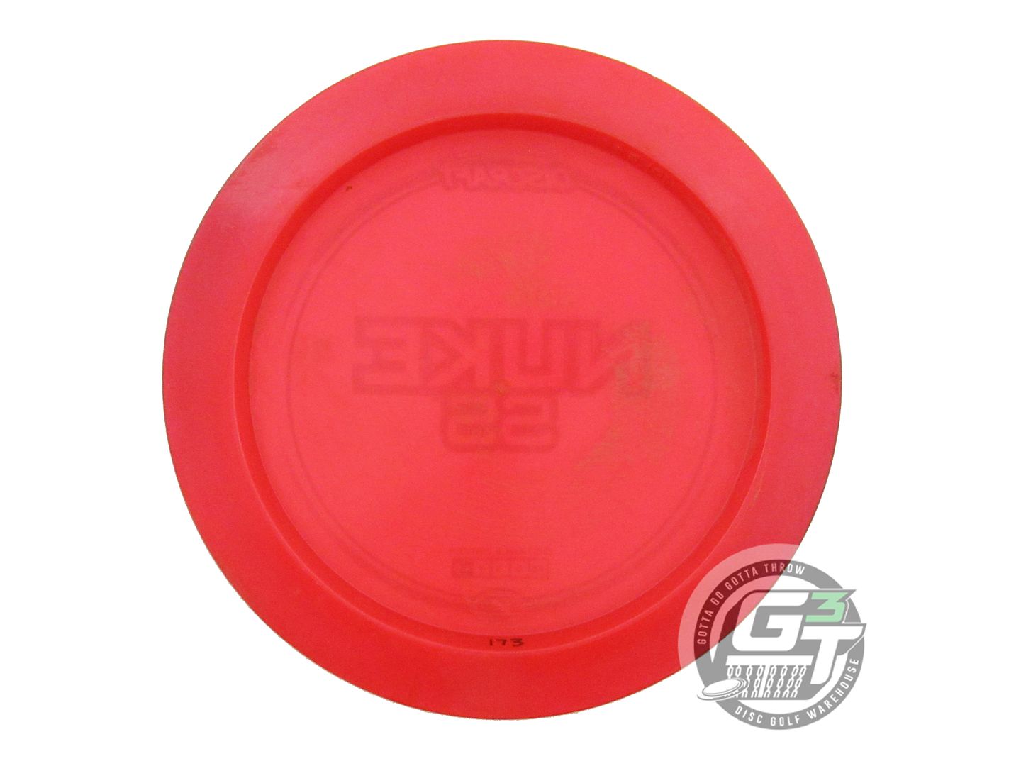 USED Discraft Z Nuke SS 173g Red Red Glitter Foil Distance Driver Golf Disc