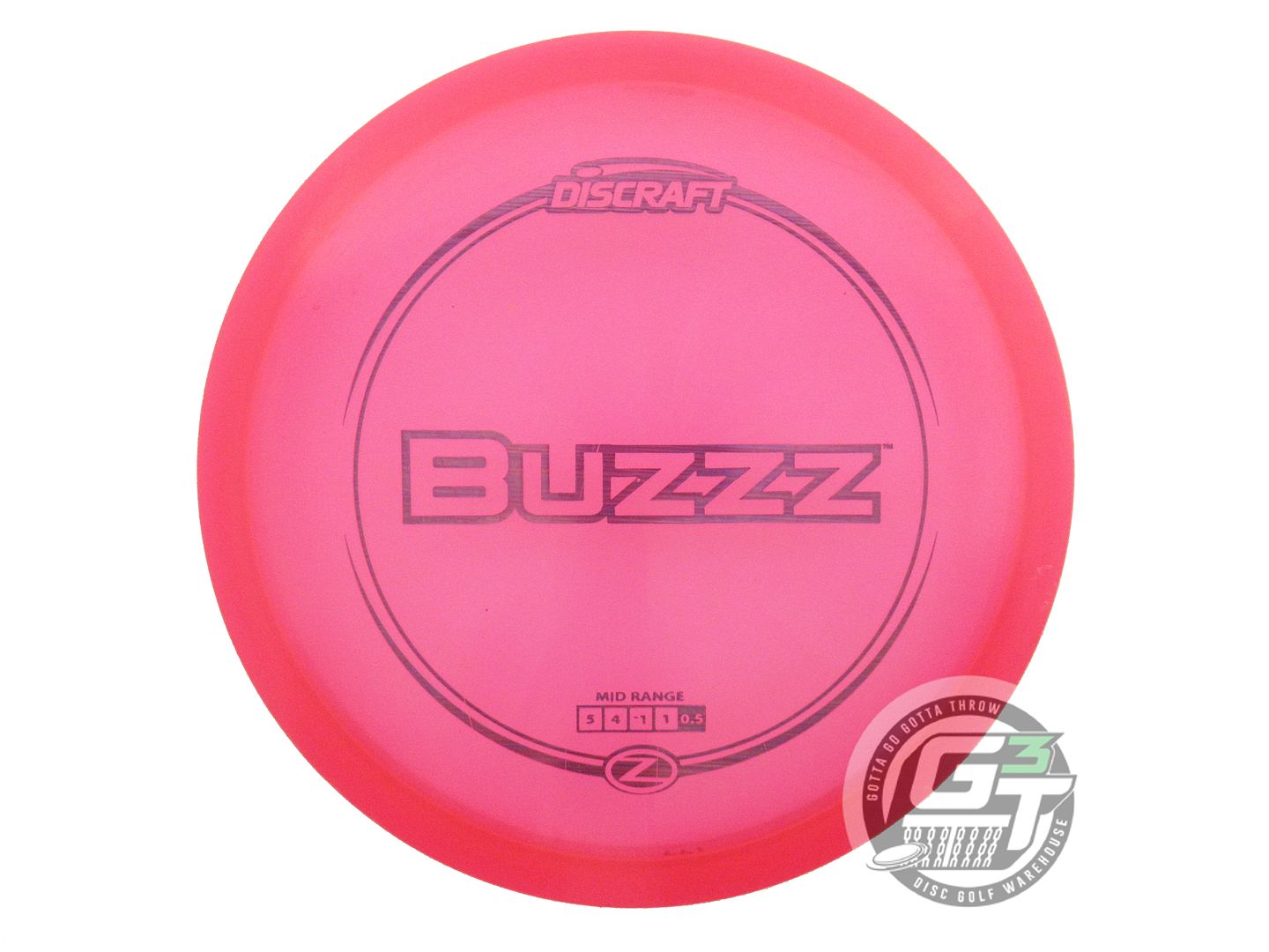 USED Discraft Z Buzzz 177g Pink Purple Laser Foil Midrange Golf Disc