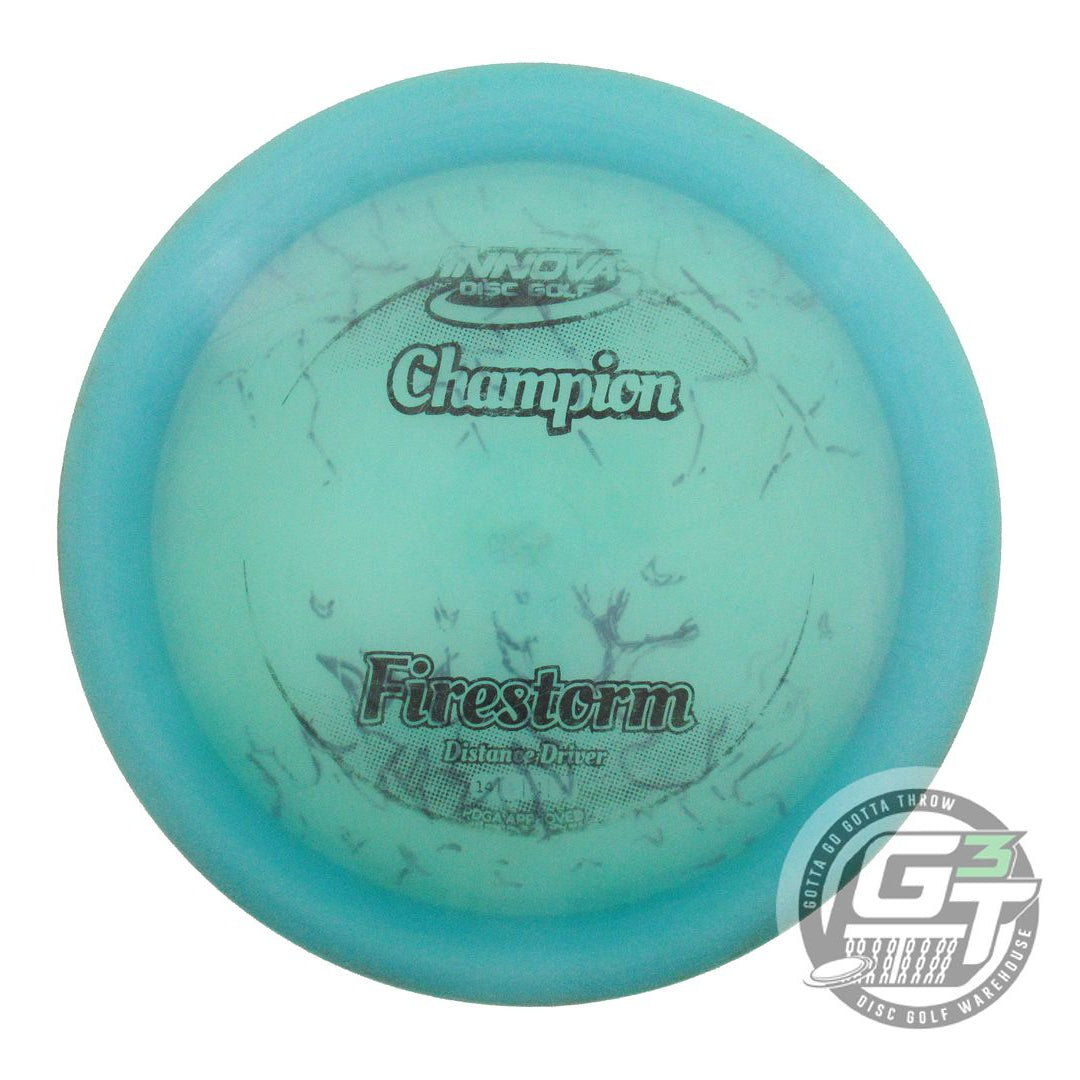 USED Innova Champion Firestorm 175g Teal Black Stamp Distance Driver Golf Disc