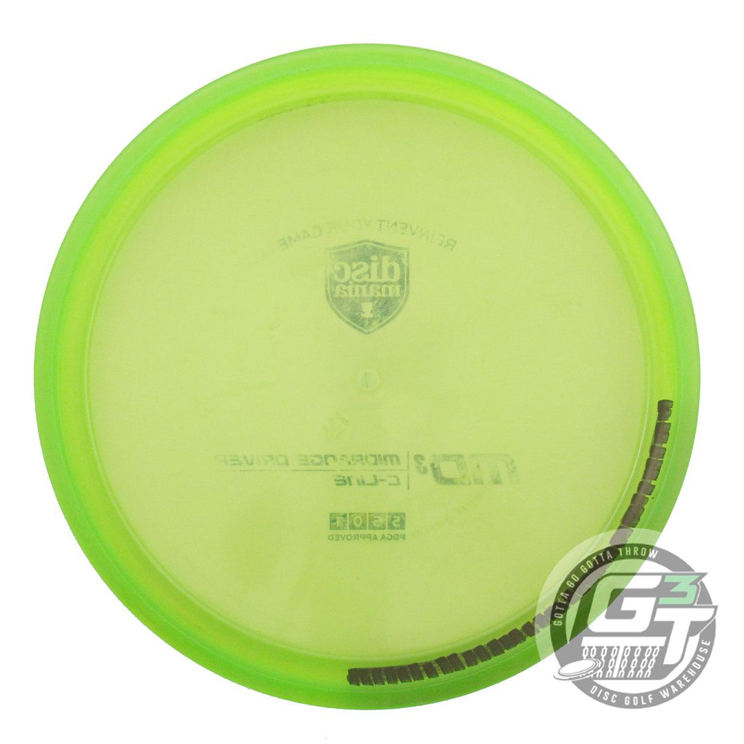 USED DiscMania C-Line MD3 177g Lime Blue Foil Midrange Golf Disc