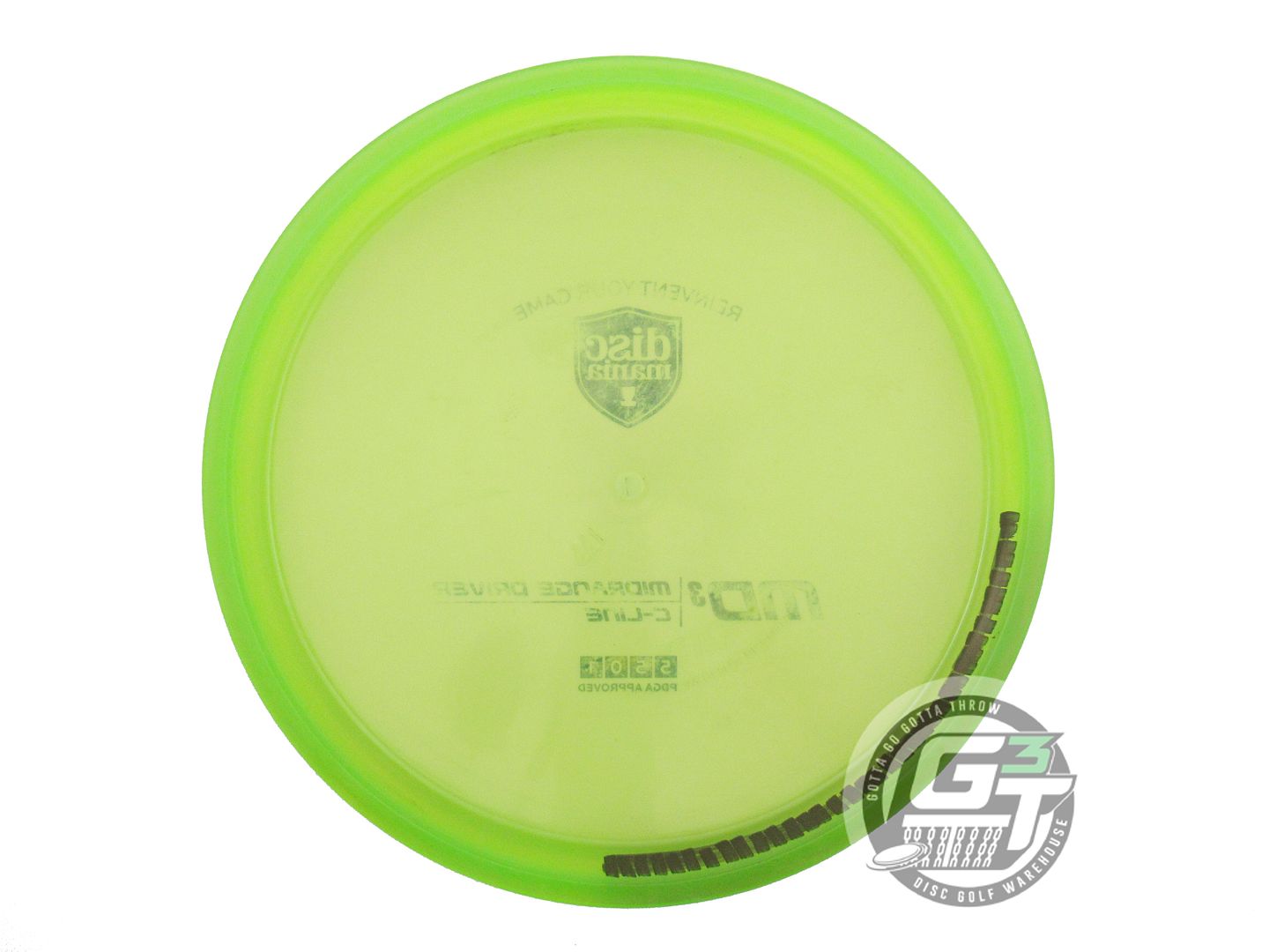 USED DiscMania C-Line MD3 177g Lime Blue Foil Midrange Golf Disc