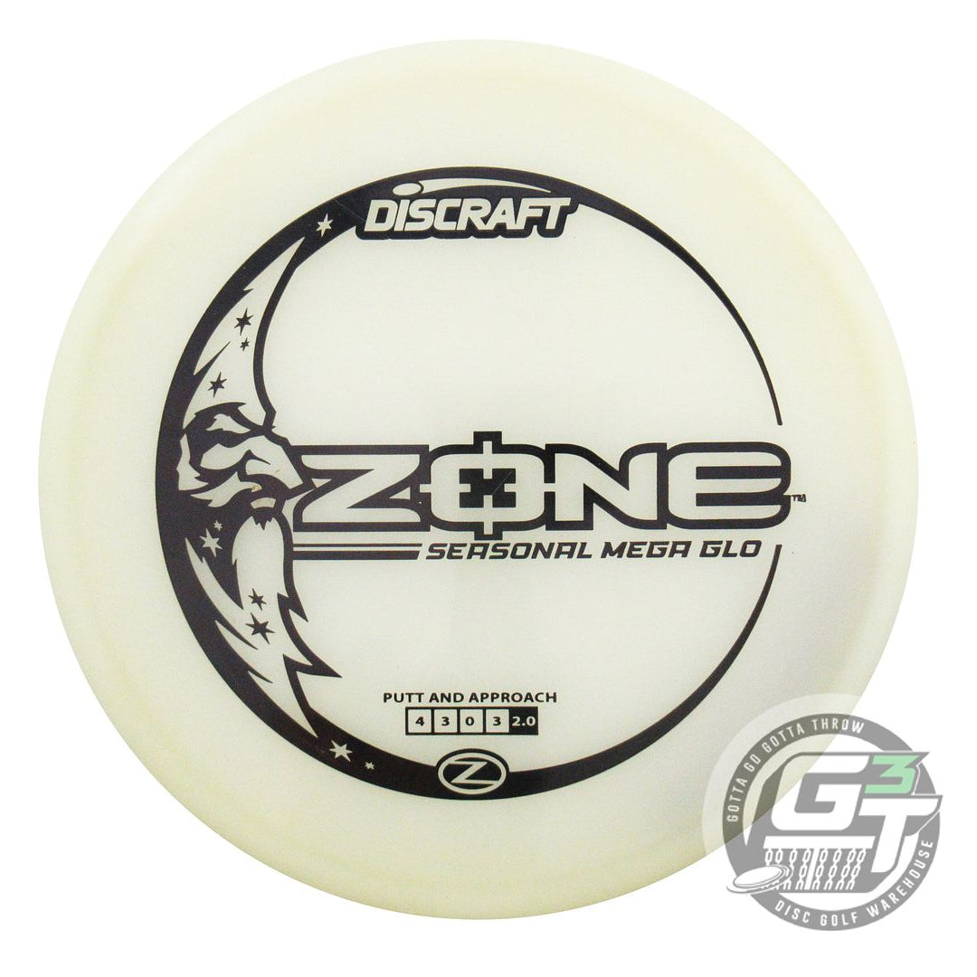 USED Discraft SEASONAL Glo Z Zone 177g Black Stamp Putter Golf Disc