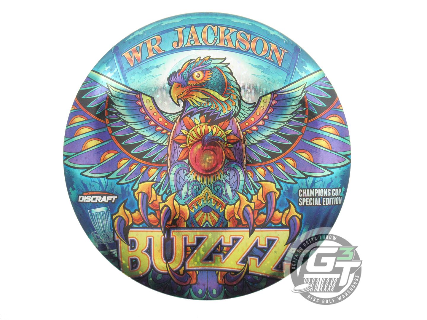 NOS Discraft SuperColor ESP Buzzz 176g WR JACKSON Holo Foil Midrange Golf Disc