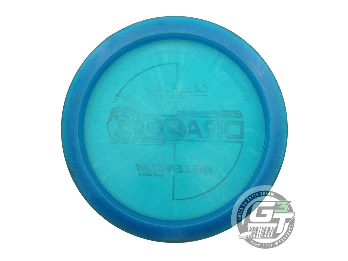 USED Millennium Quantum Draco 171g Blue Green Foil Distance Driver Golf Disc