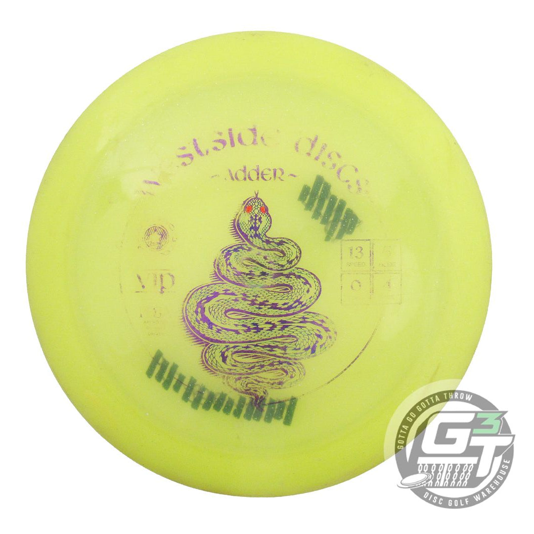 USED Westside Discs VIP Adder 170g Yellow Purple Foil Distance Driver Golf Disc