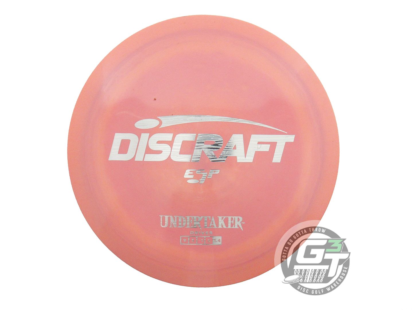 USED Discraft ESP Undertaker 173g Pink-Peach Wood Grain Foil Driver Golf Disc