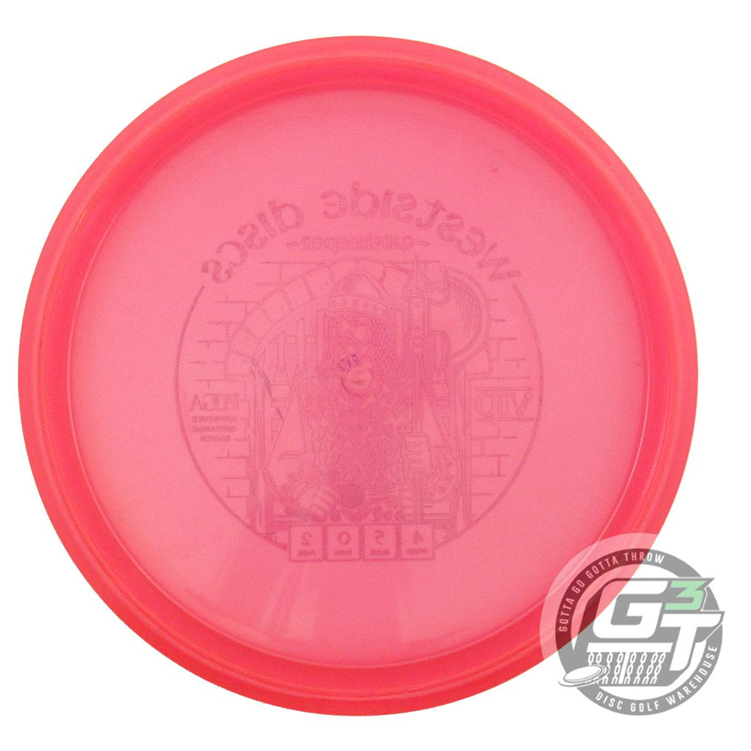 USED Westside Discs VIP Gatekeeper 177g Pink Blue Foil Midrange Golf Disc