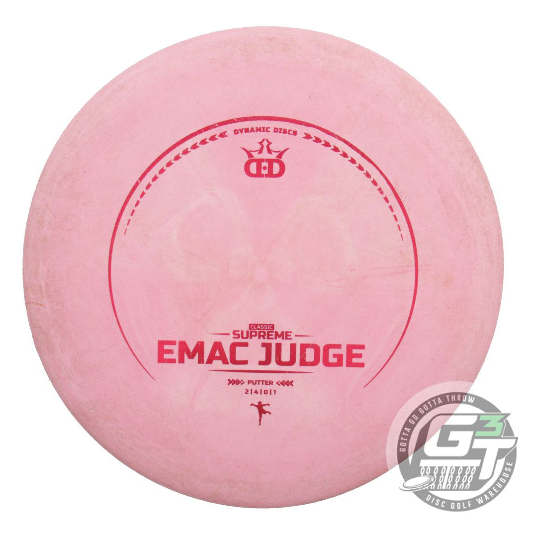 USED Dynamic Discs Classic Supreme EMAC Judge 176g Pink Putter Golf Disc