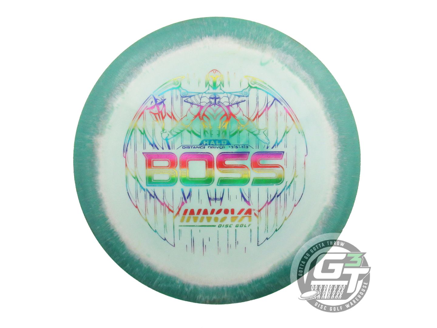 USED Innova Halo Star Boss 172g Green-White Distance Driver Golf Disc