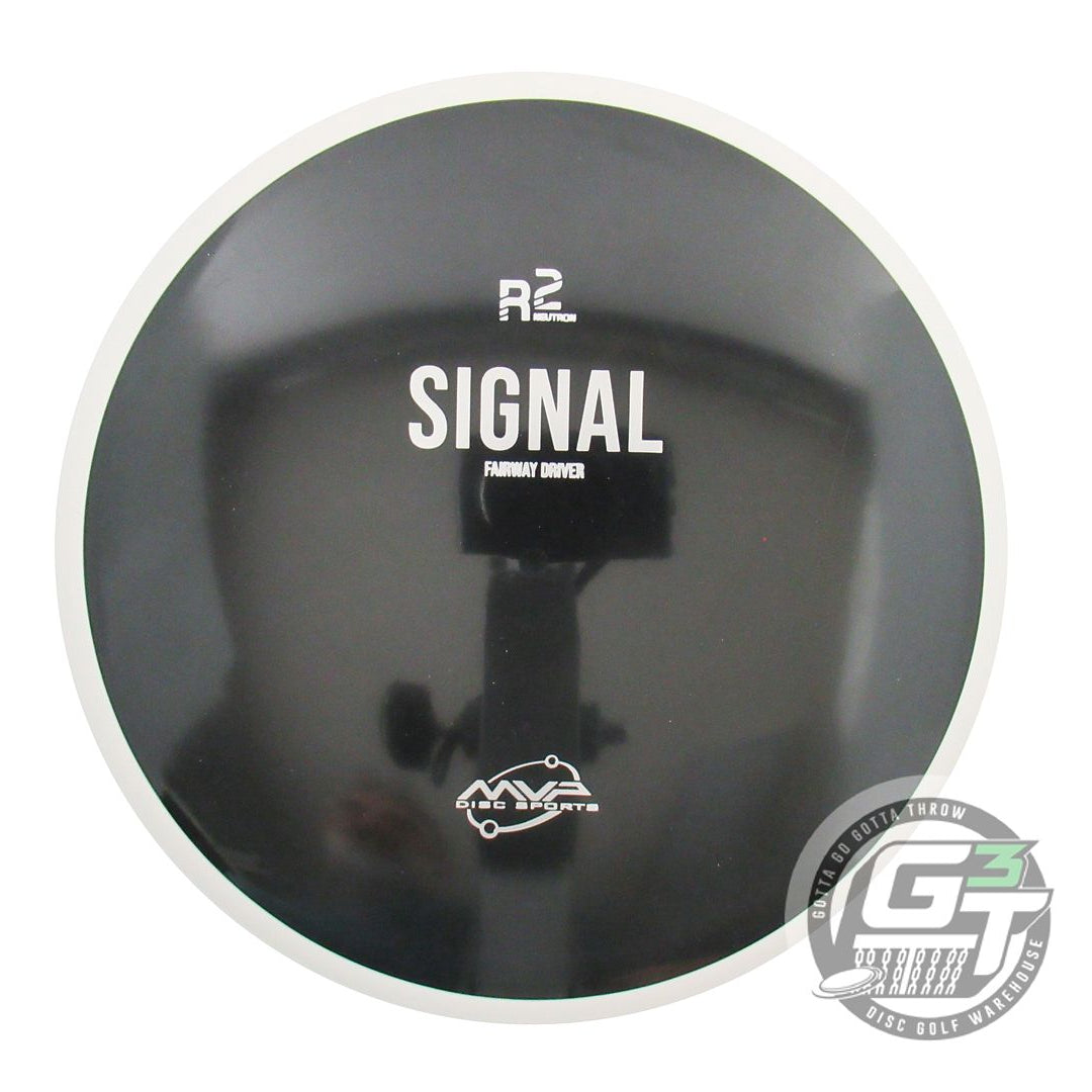 NOS MVP Disc Sports R2 Neutron Signal 171g Black White Rim Fairway Driver Disc