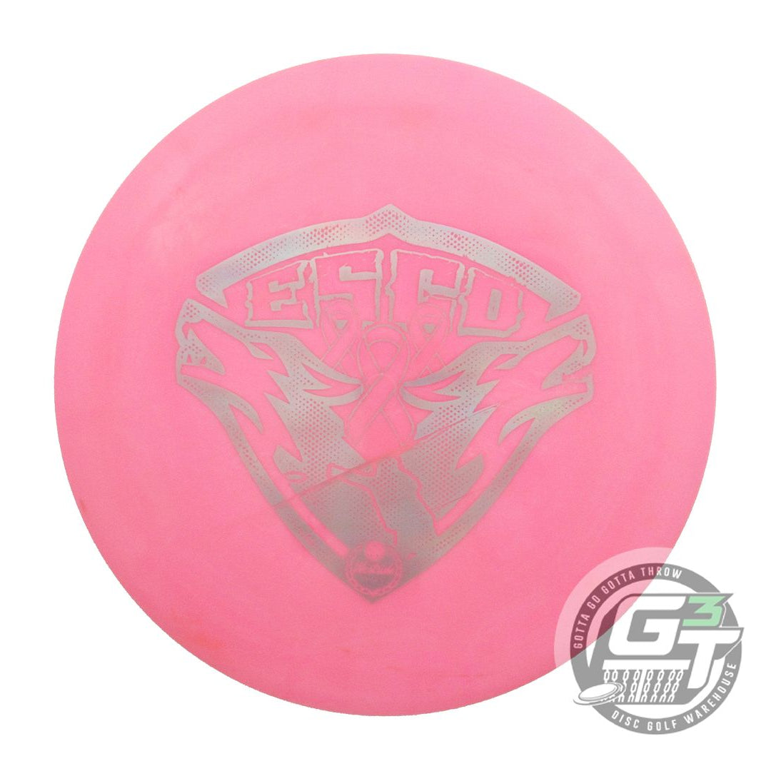 USED Dynamic Discs Fuzion Trespass 171g Pink Silver Holo Foil Driver Golf Disc