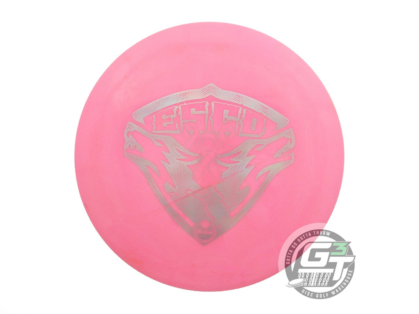 USED Dynamic Discs Fuzion Trespass 171g Pink Silver Holo Foil Driver Golf Disc