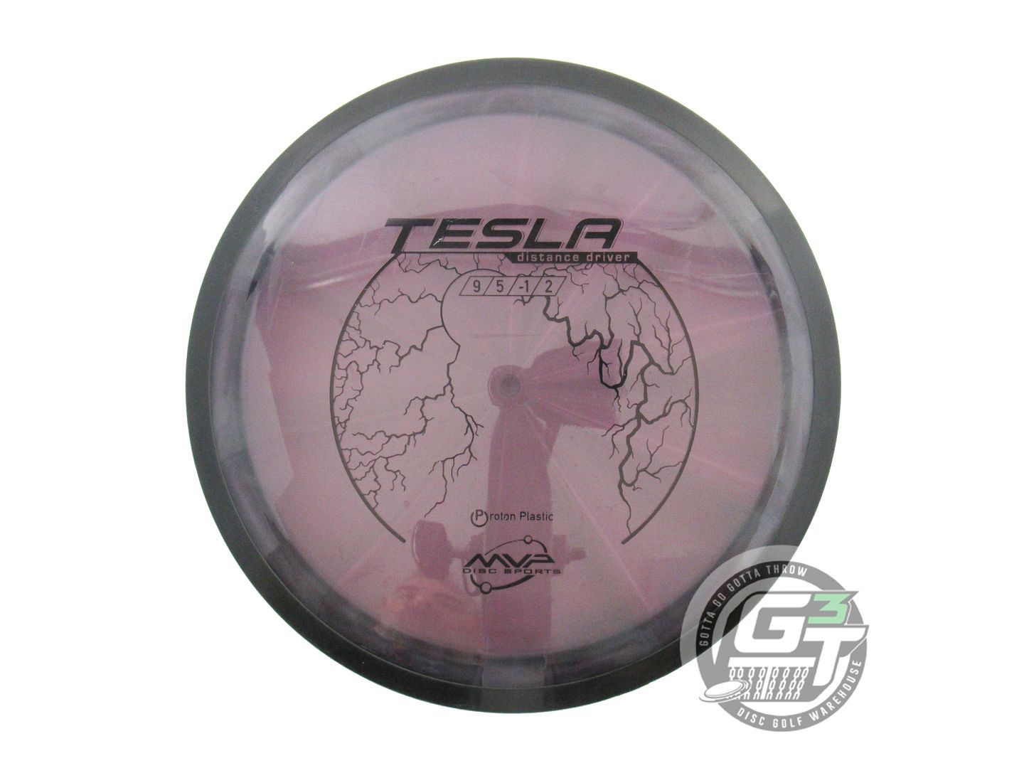 USED MVP Disc Sports Proton Tesla 174g Purple Smoke Distance Driver Golf Disc