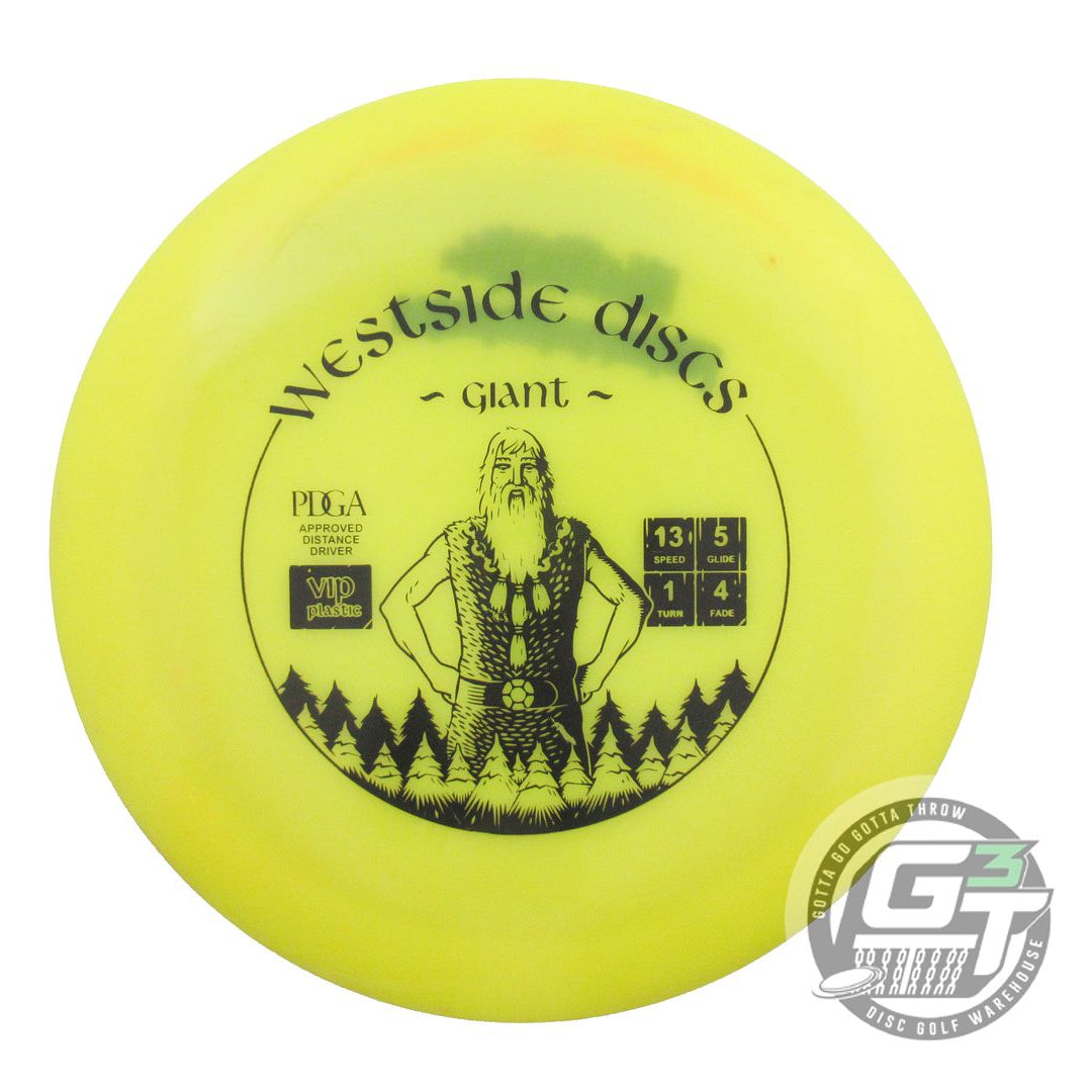 USED Westside Discs VIP Giant 172g Yellow Black Stamp Distance Driver Golf Disc