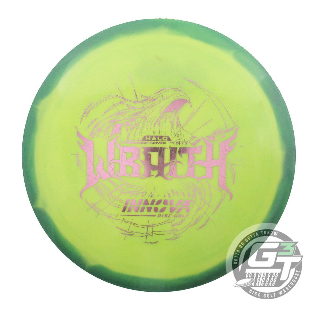 USED Innova Halo Star Wraith 175g Green-Yellow Distance Driver Golf Disc