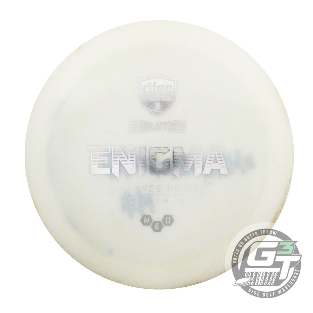 USED DiscMania Neo Enigma 174g White Silver Foil Distance Driver Golf Disc