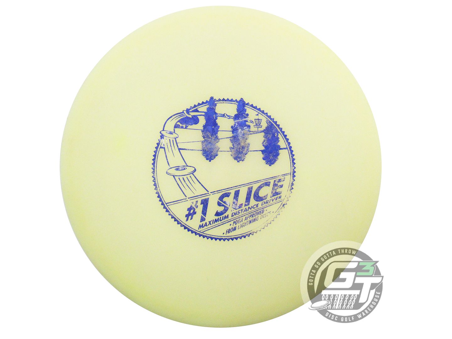 USED Lightning Glow #1 Slice 157g Blue Shatter Foil Fairway Driver Golf Disc