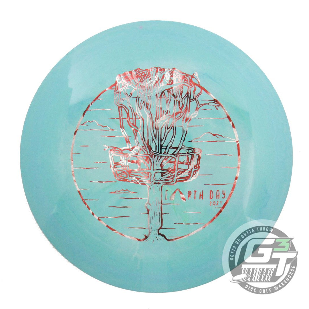 NOS Discraft ESP Undertaker 175g Seafoam Red Rose Foil Distance Driver Golf Disc