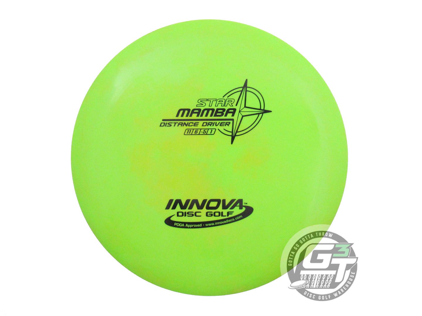 USED Innova Star Mamba 167g Lime Black Stamp Distance Driver Golf Disc