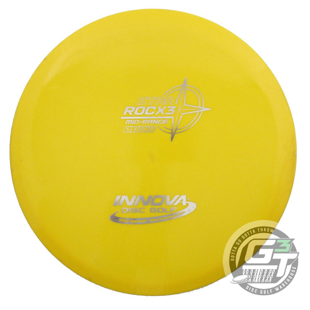 USED Innova Star RocX3 166g Marigold Silver Foil Midrange Golf Disc