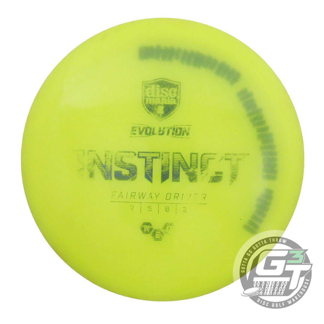 USED DiscMania Neo Instinct 173g Yellow Blue Foil Fairway Driver Golf Disc