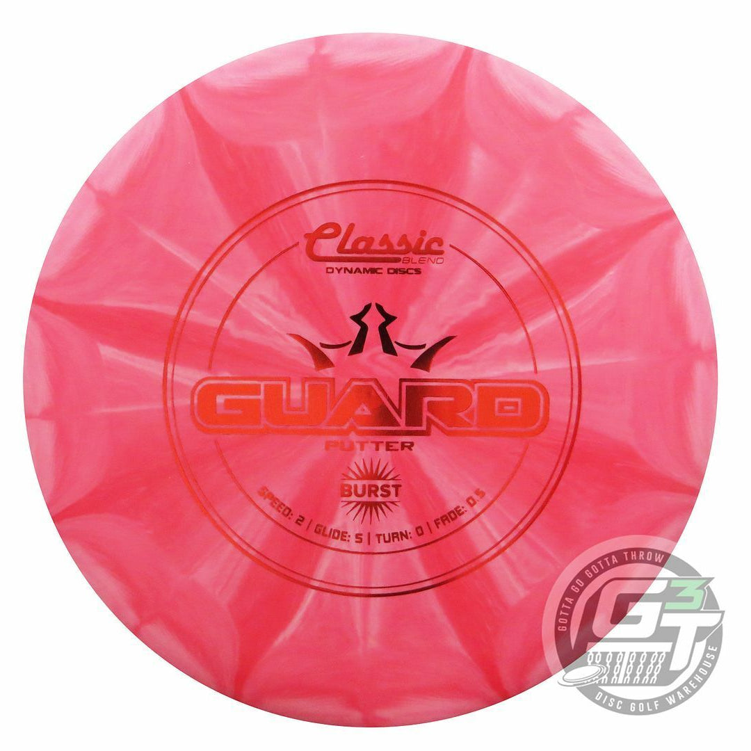 Dynamic Discs Classic Blend Burst Guard Putter Golf Disc (Individually Listed)