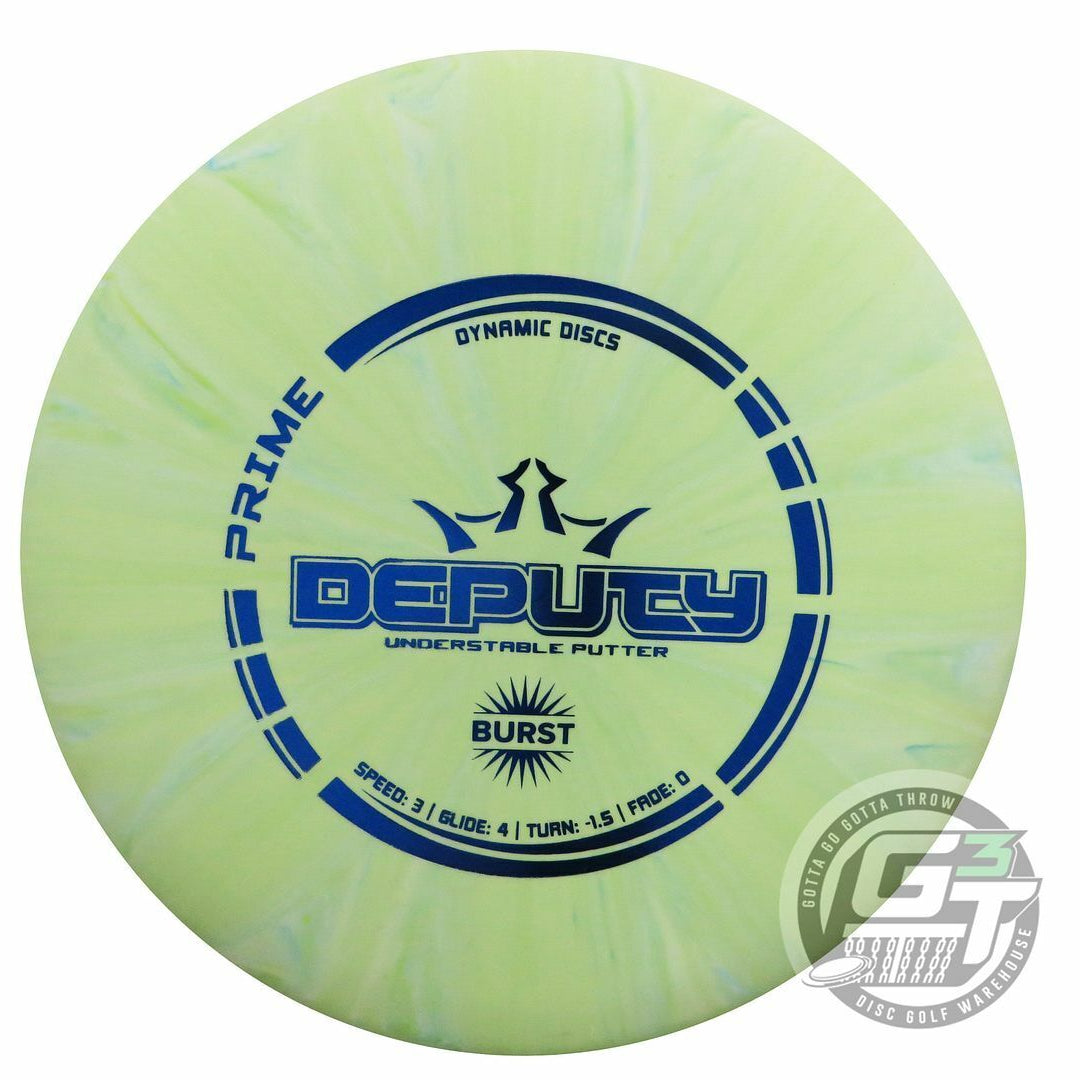 Dynamic Discs Prime Burst Deputy Putter Golf Disc (Individually Listed)