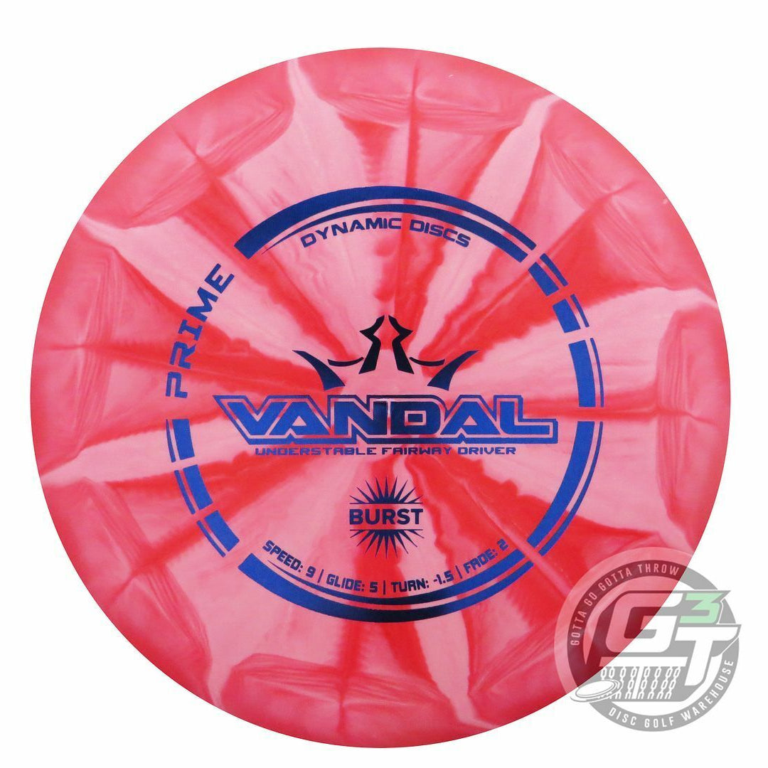 Dynamic Discs Prime Burst Vandal Fairway Driver Golf Disc (Individually Listed)