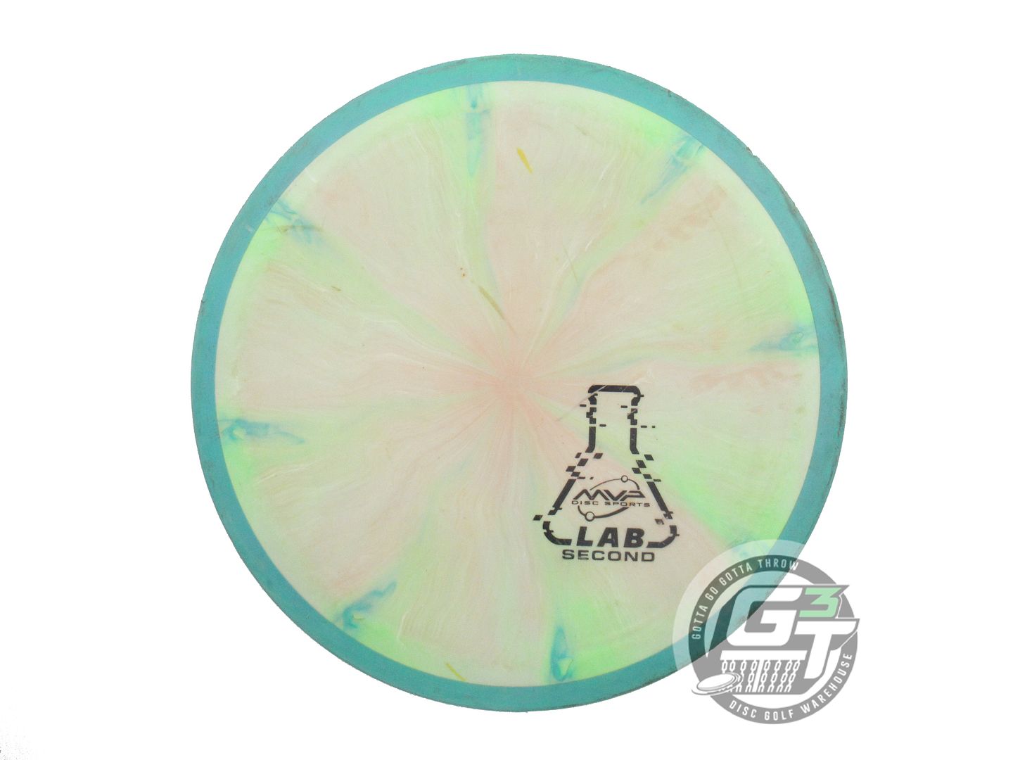 USED Axiom Discs Cosmic Neutron Insanity 170g Pink-Lime Teal Rim Driver Disc