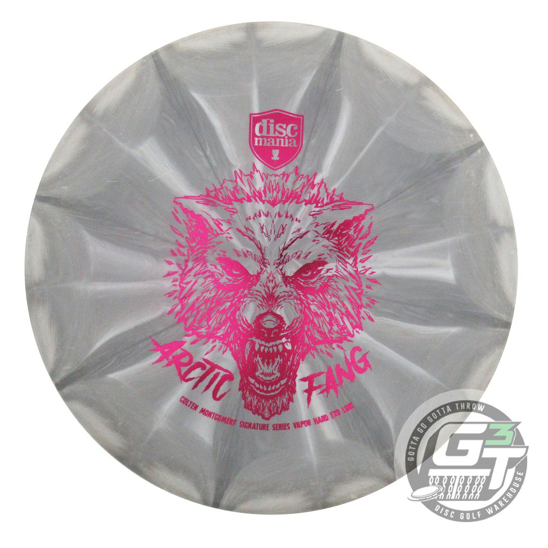 USED DiscMania ARCTIC FANG EXO Hard Link 176g Gray Magenta Foil Putter Golf Disc